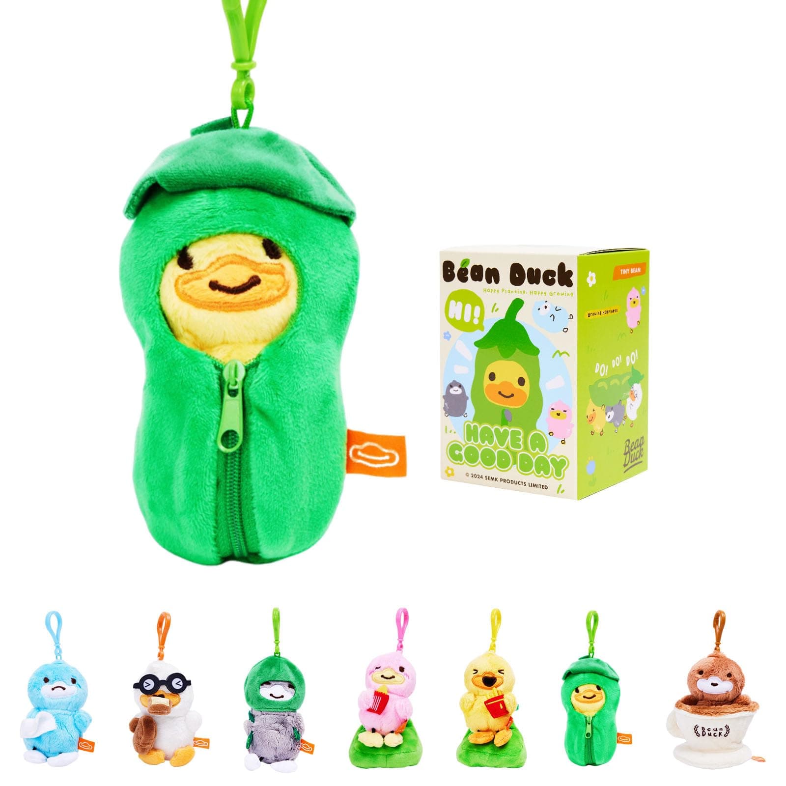 B.DUCK Blind Box Plush Bean Duck Series Toy - Cute Playful Animal Figures Pendant Keychain for Collectors and Gift-Lover