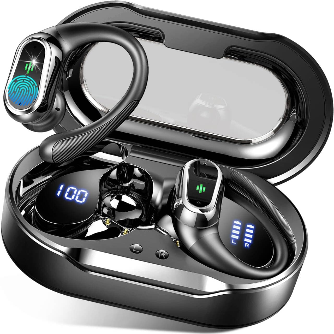 High-Quality 2025 Bluetooth 5.4 Sport Earbuds with ENC Noise Cancelling Mic for Workout and Running
| IP7 Waterproof 75