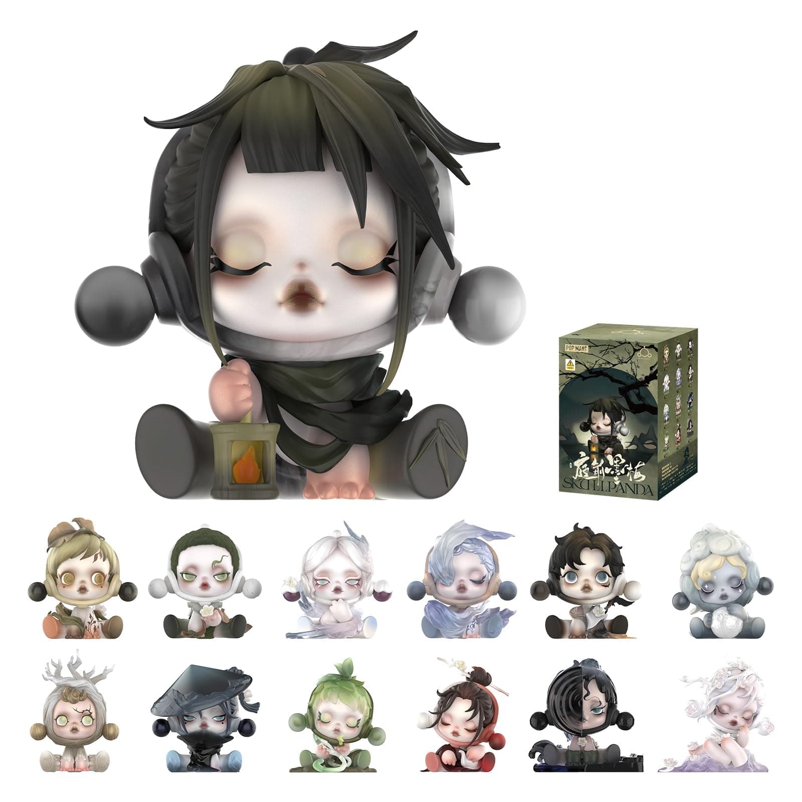 POP MART SKULLPANDA The Ink Plum Blossom Series Blind Box Figures, Random Design Collectibles for Adults, Home Decor and