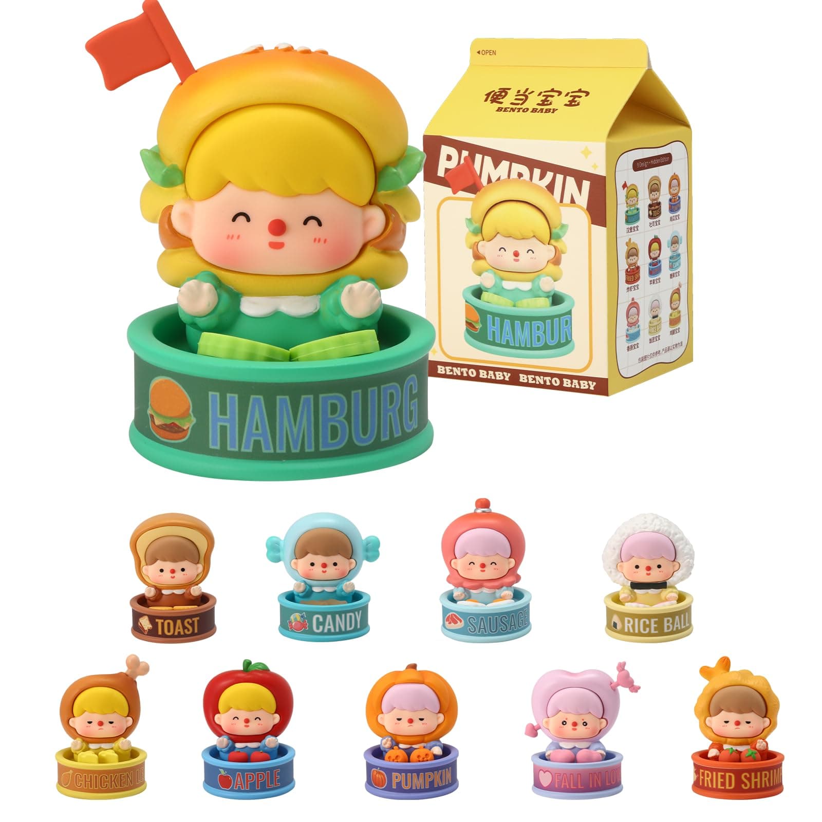 **Mystery Box Blind Box Bento Baby Figures Adorable Gift for Kids Birthday Party**
| **Blind Box Bento Baby Figures Ran