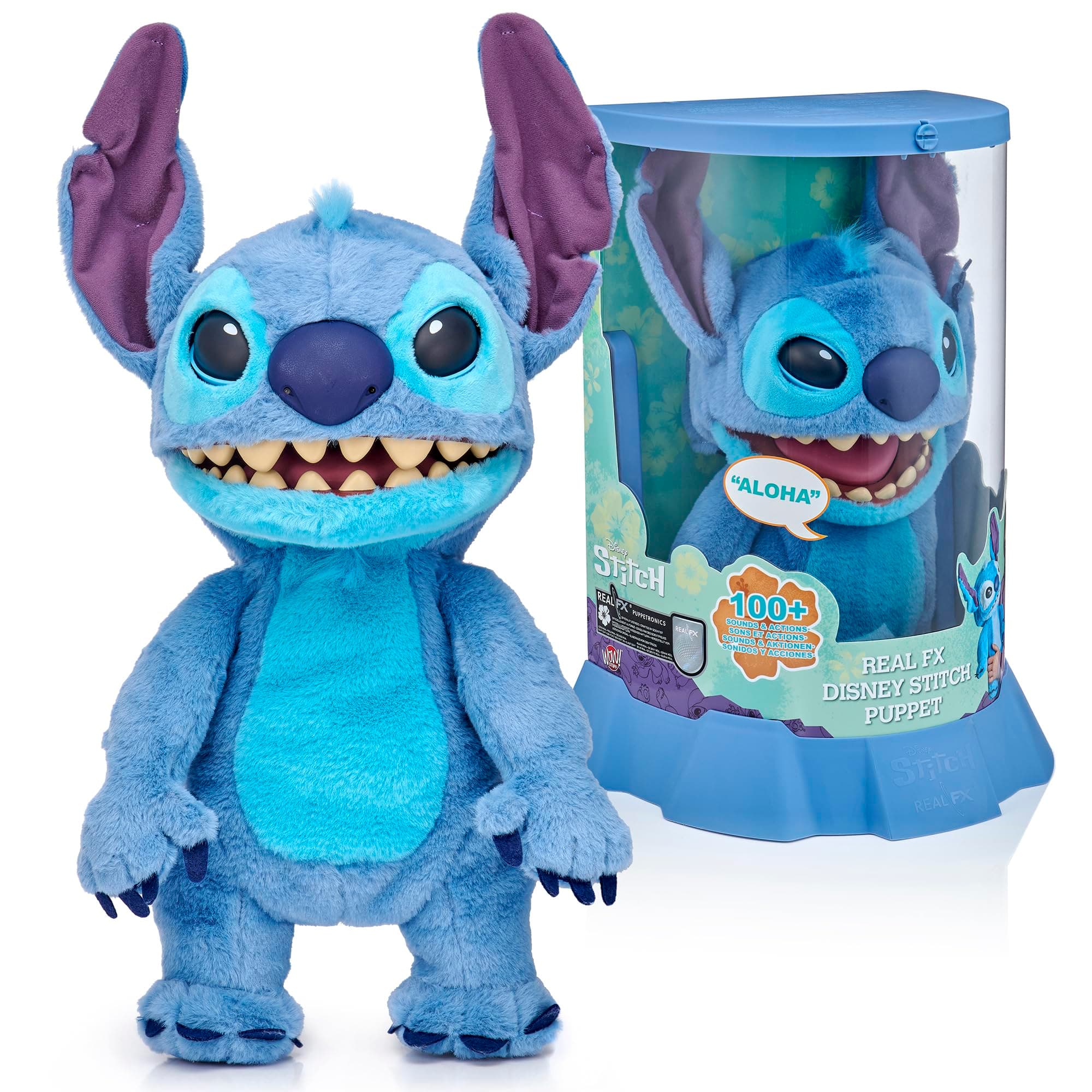 Disney Stitch Puppetronic by RealFX | Looks, Feels & Sounds Real! | Ages 6+
Disney Stitch Puppetronic by RealFX | Over