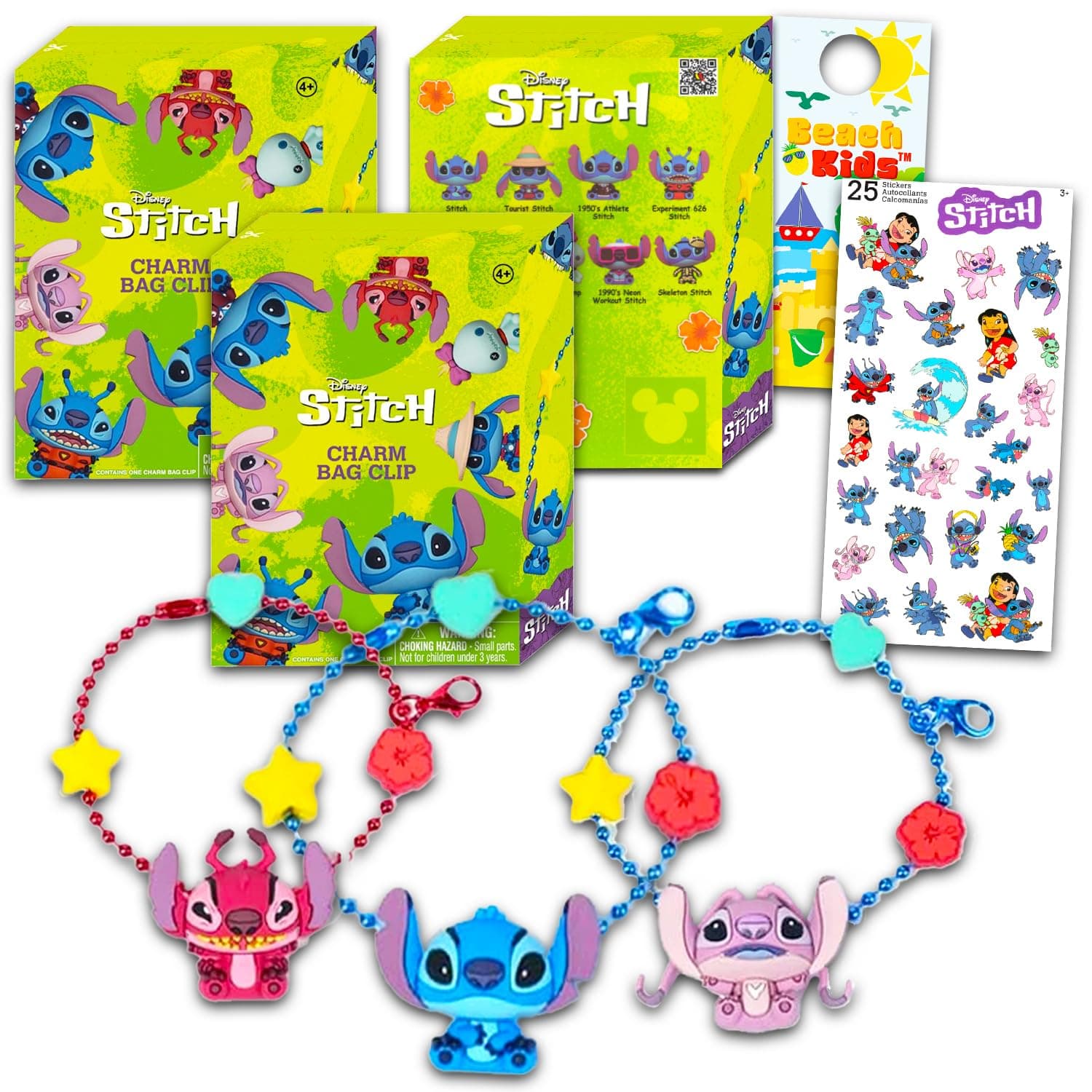 Disney Stitch Blind Box Party Favors - 3 Pack with Keychain Figures for Kids | Lilo and Stitch Bundle for Boys and Girls