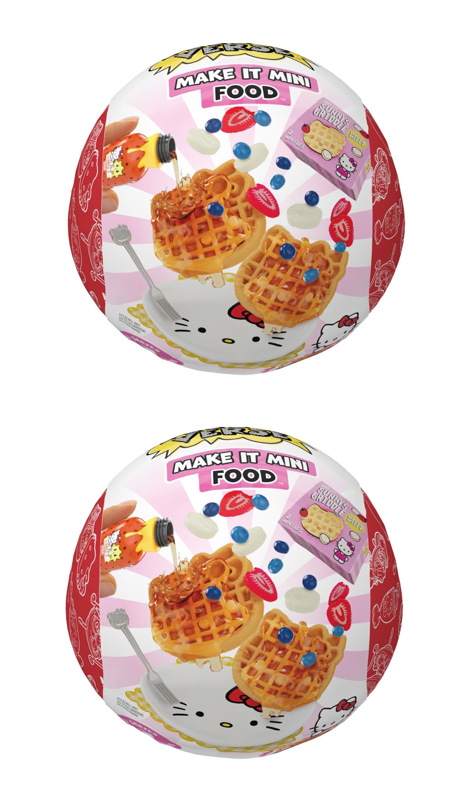 MGA Miniverse Food Hello Kitty 2 Pack Mystery Blind Resin Crafts 8+